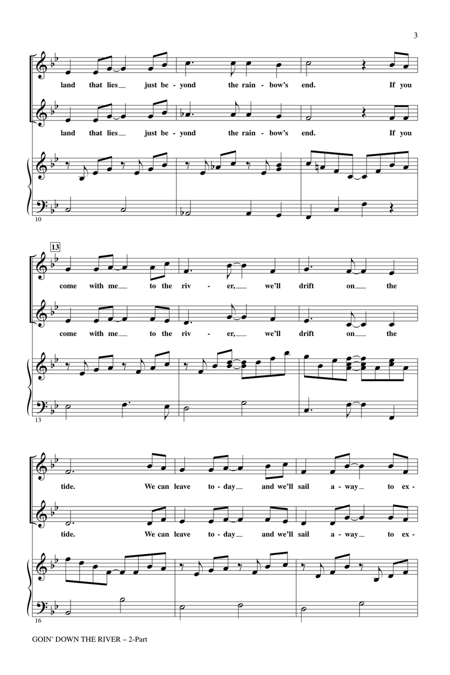 Goin' Down The River Goin' Down The River 2-Part scores gallery preview page 2