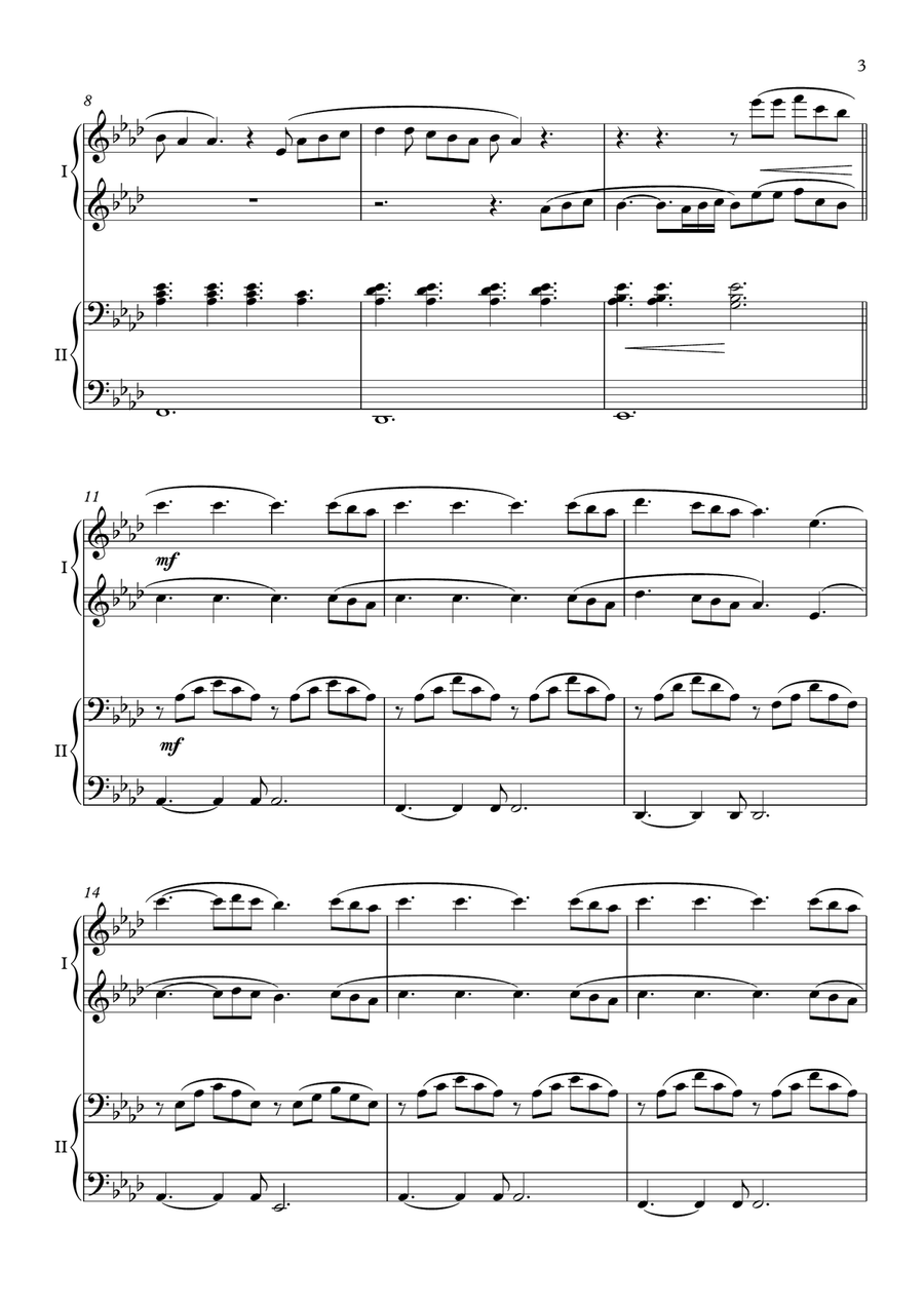 Perfect 1 Piano, 4-Hands scores gallery preview page 3