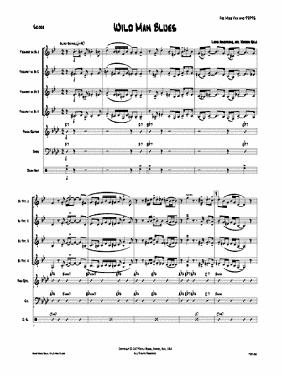 Wild Man Blues Wild Man Blues Small Ensemble scores gallery preview page 2