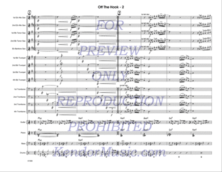 Off The Hook Jazz Ensemble scores gallery preview page 3