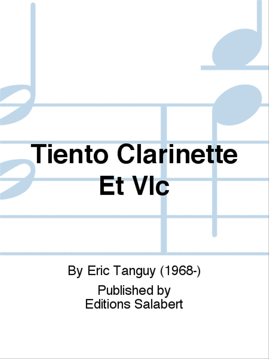 Tiento Clarinette Et Vlc Clarinet scores gallery preview page 1