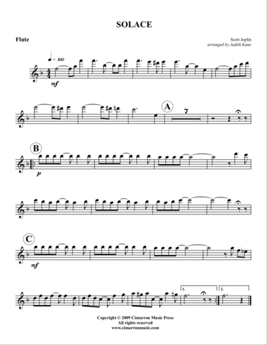 Solace Solace Woodwind Quintet scores gallery preview page 3