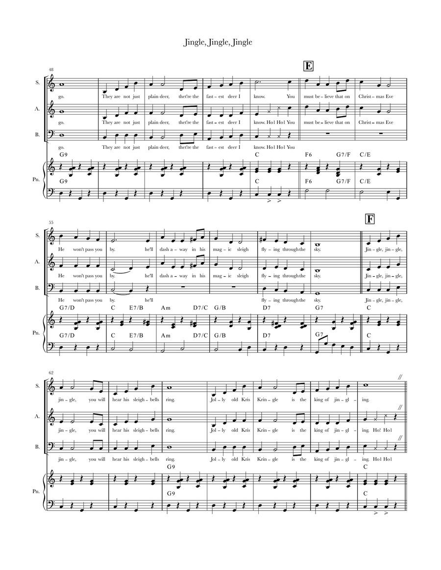 Jingle, Jingle, Jingle 3-Part scores gallery preview page 3