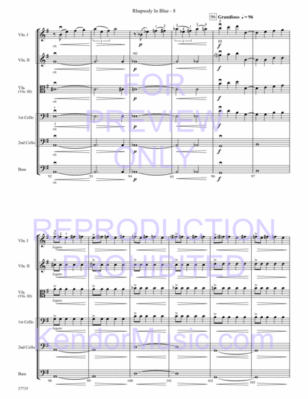 Rhapsody In Blue (Full Score)