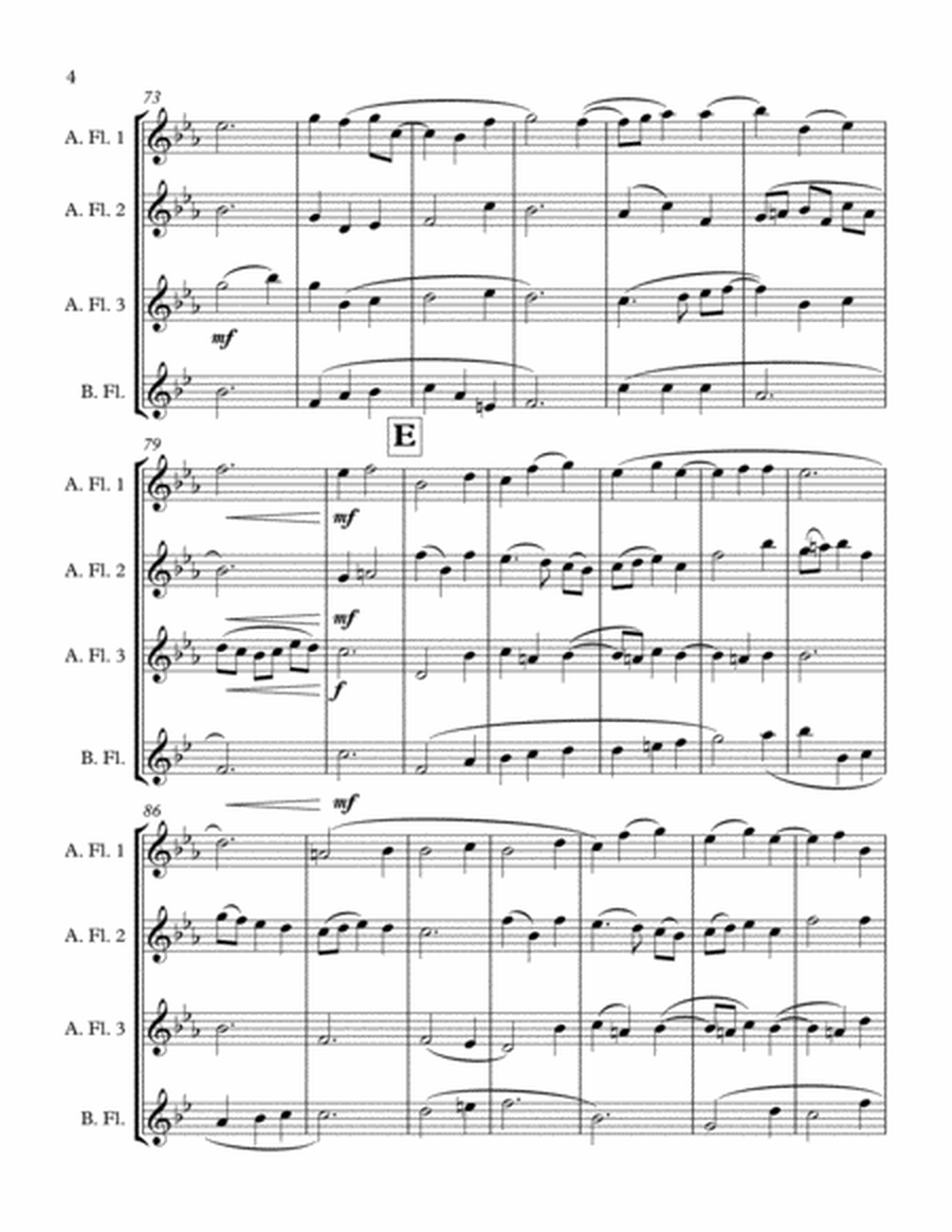 A Prayer - Quartet for Low Flutes image number null