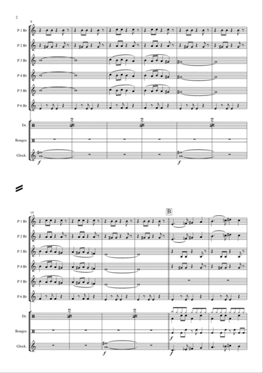 Misirlou Concert Band scores gallery preview page 2