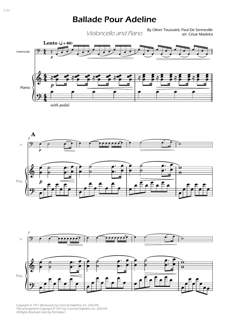 Ballade Pour Adeline Ballade Pour Adeline Piano scores gallery preview page 3
