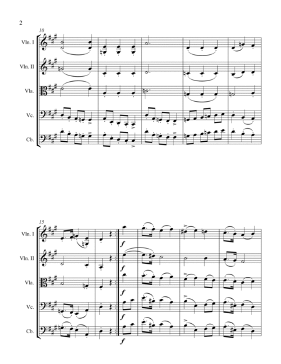 Important Event String Orchestra scores gallery preview page 2