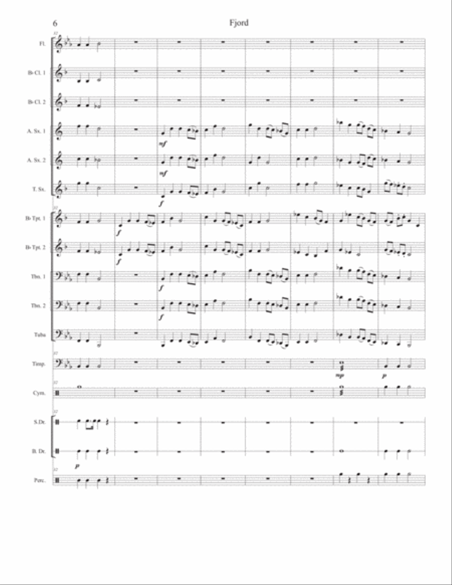 Fjord Concert Band scores gallery preview page 6