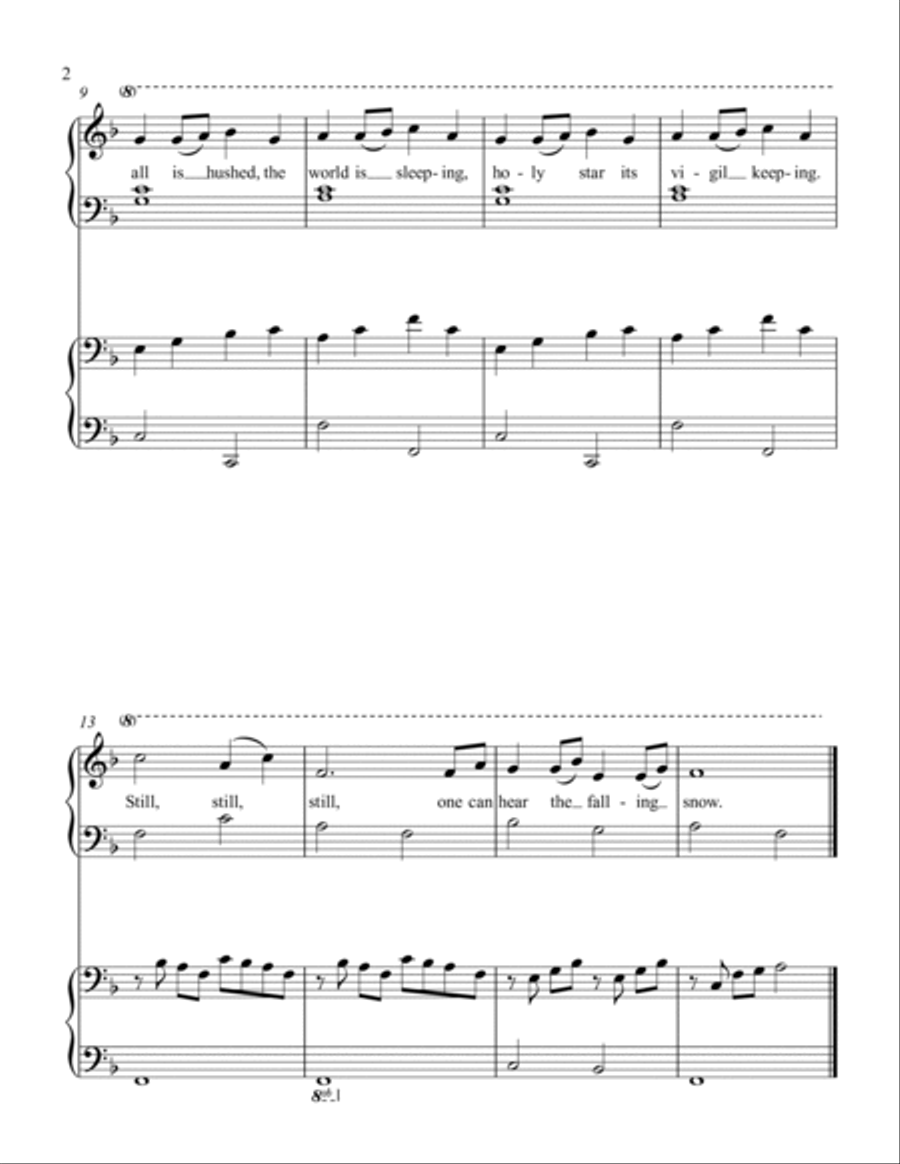 Still, Still, Still (elementary piano with optional duet) Easy Piano scores gallery preview page 2