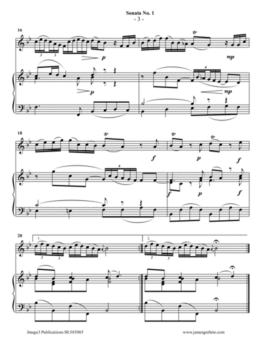 Vivaldi: Sonata No. 1 for Bass Flute & Piano image number null