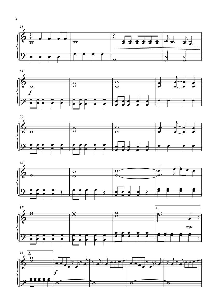 Take On Me Easy Piano scores gallery preview page 2