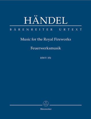 Book cover for Music for the Royal Fireworks HWV 351