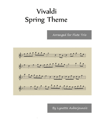 Book cover for Spring Theme - Flute Trio