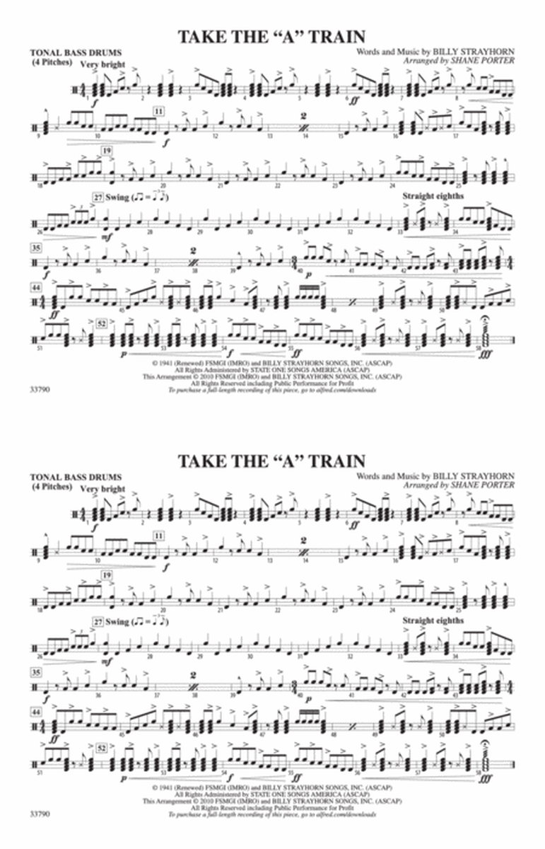 Take the "A" Train: Tonal Bass Drum