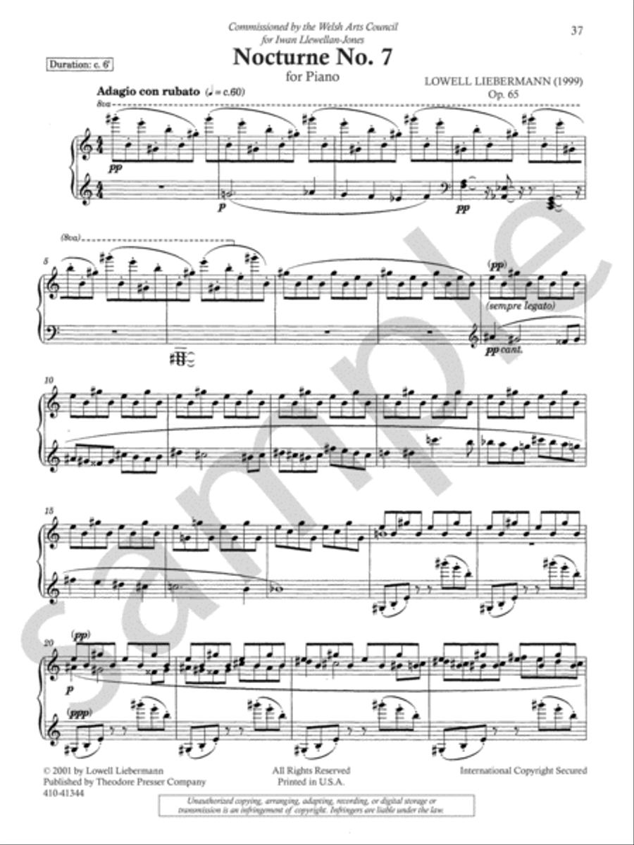 Complete Nocturnes Chamber Music scores gallery preview page 9