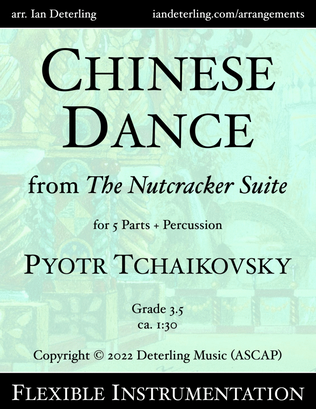 Book cover for Chinese Dance from "The Nutcracker Suite" (flexible instrumentation)