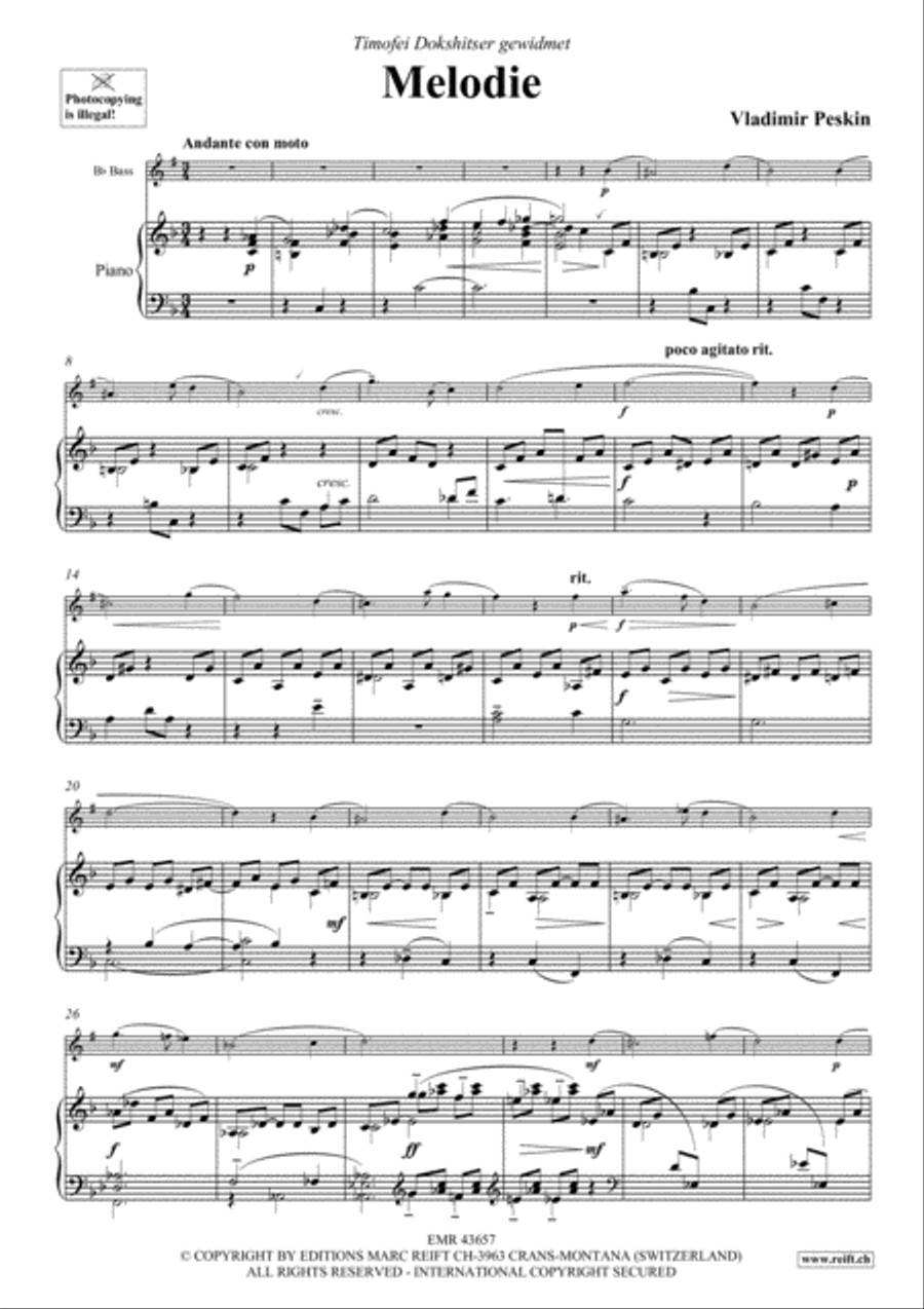 Melodie Piano Accompaniment scores gallery preview page 3