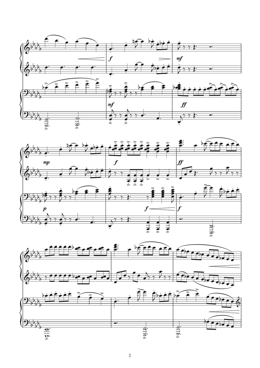 Eryri Eryri Piano Duet scores gallery preview page 2