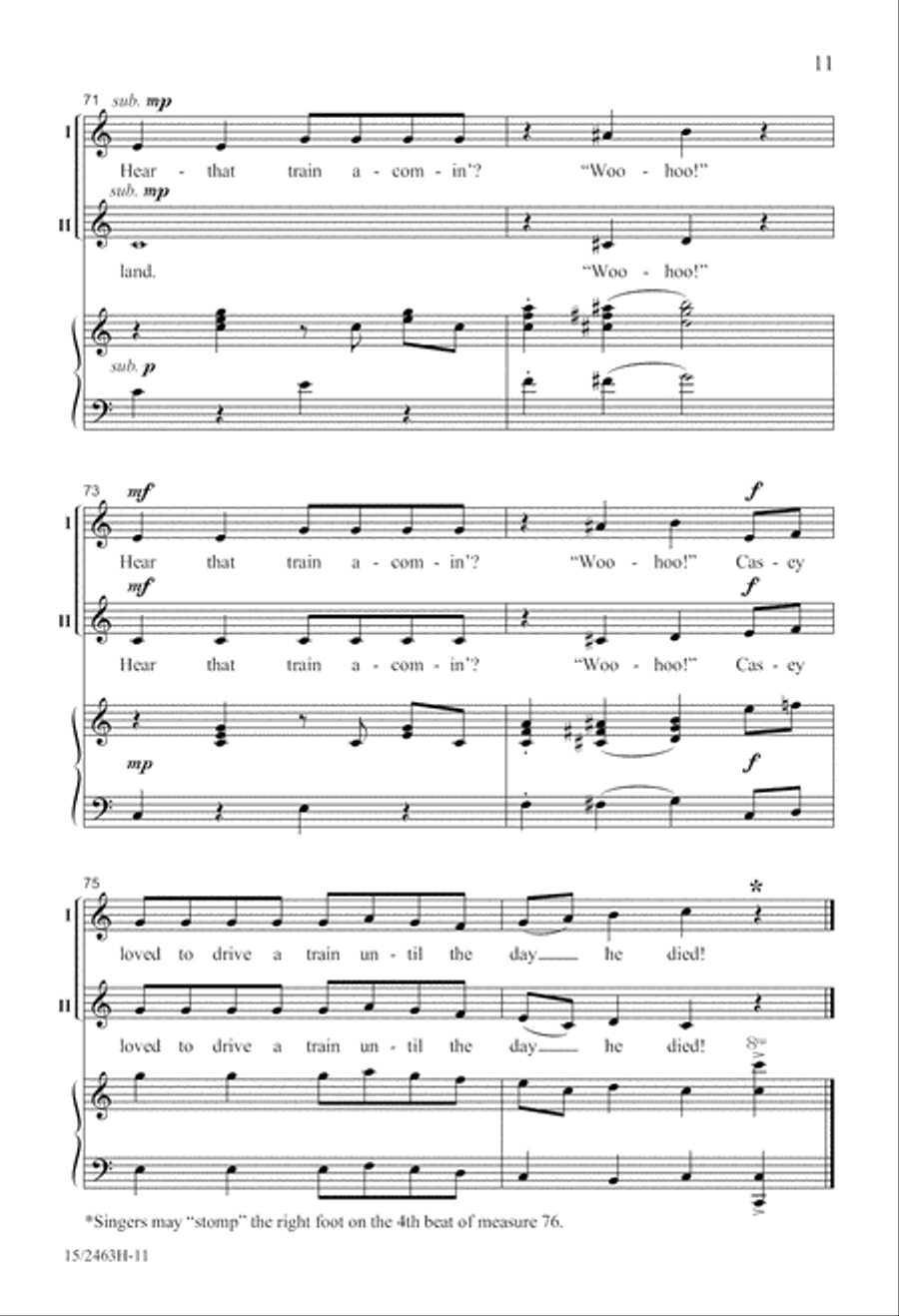Casey Jones 2-Part scores gallery preview page 12