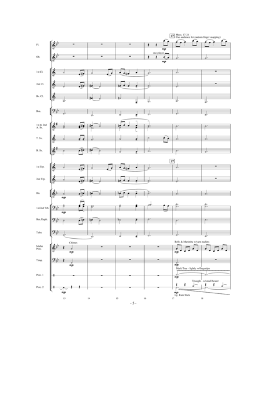 The Falling Rain Concert Band scores gallery preview page 4