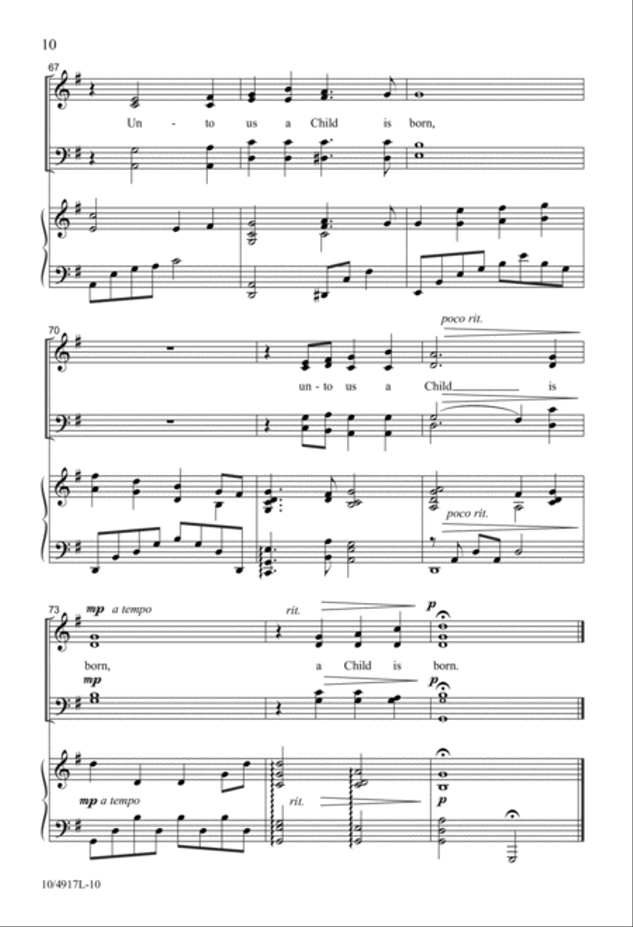 A Child Is Born A Child Is Born 4-Part scores gallery preview page 10
