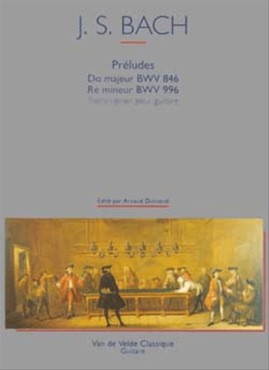 Preludes en Do maj. et Re min. BWV846 et 996 Acoustic Guitar scores gallery preview page 1