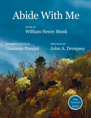 Book cover for Abide with Me (Trio for Flute, Trombone and Piano)