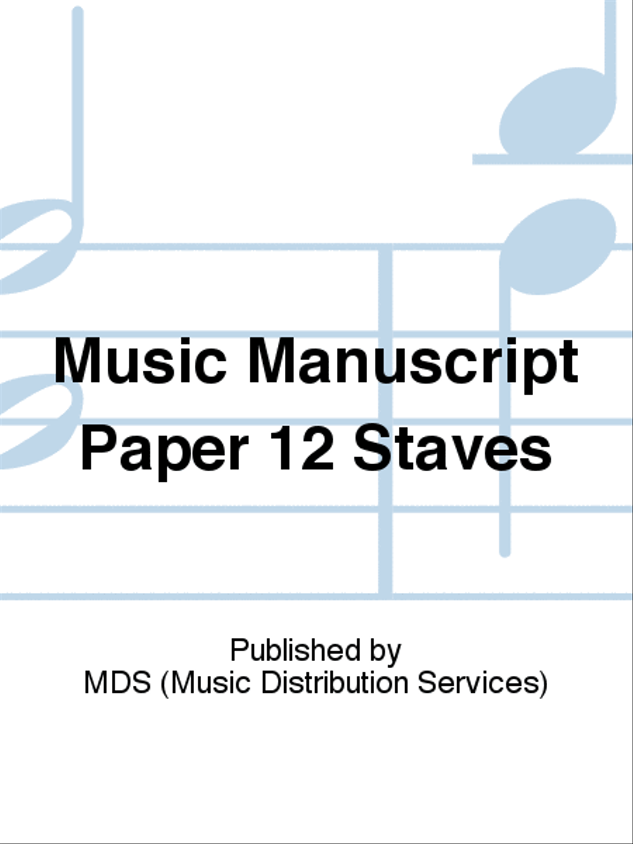Music manuscript paper 12 staves Staff Paper scores gallery preview page 1