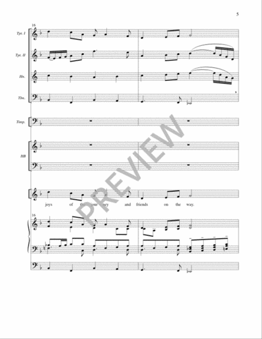 We Come Keeping Festival - Full Score and Parts 4-Part scores gallery preview page 5