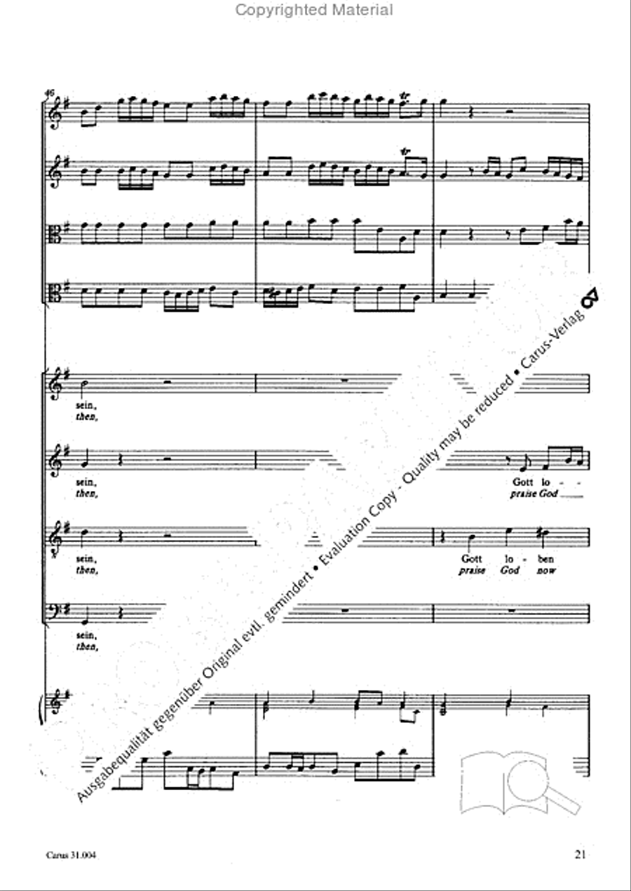 Christ lay in death's cold prison (Christ lag in Todesbanden) 4-Part scores gallery preview page 19