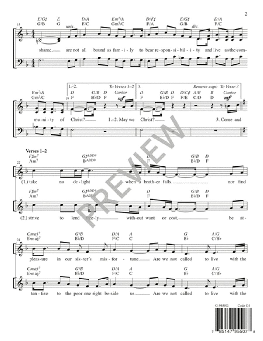 When One among Us - Guitar edition Guitar scores gallery preview page 3