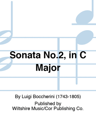 Book cover for Sonata No.2, in C Major
