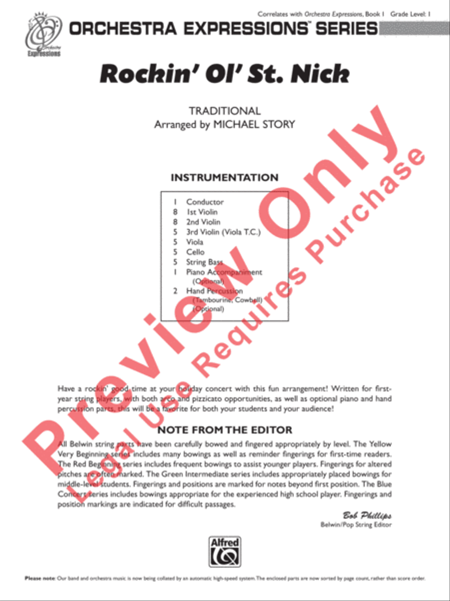Rockin' Ol' St. Nick Rockin' Ol' St. Nick String Orchestra scores gallery preview page 2