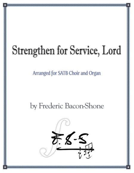Strengthen for Service, Lord image number null