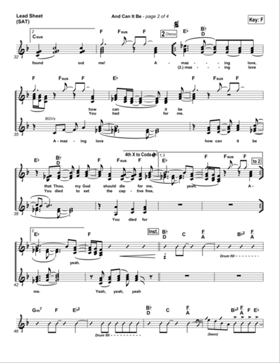 And Can It Be Piano scores gallery preview page 2