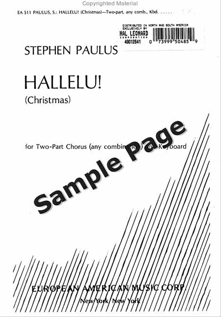Hallelu Ssa SSA scores gallery preview page 2