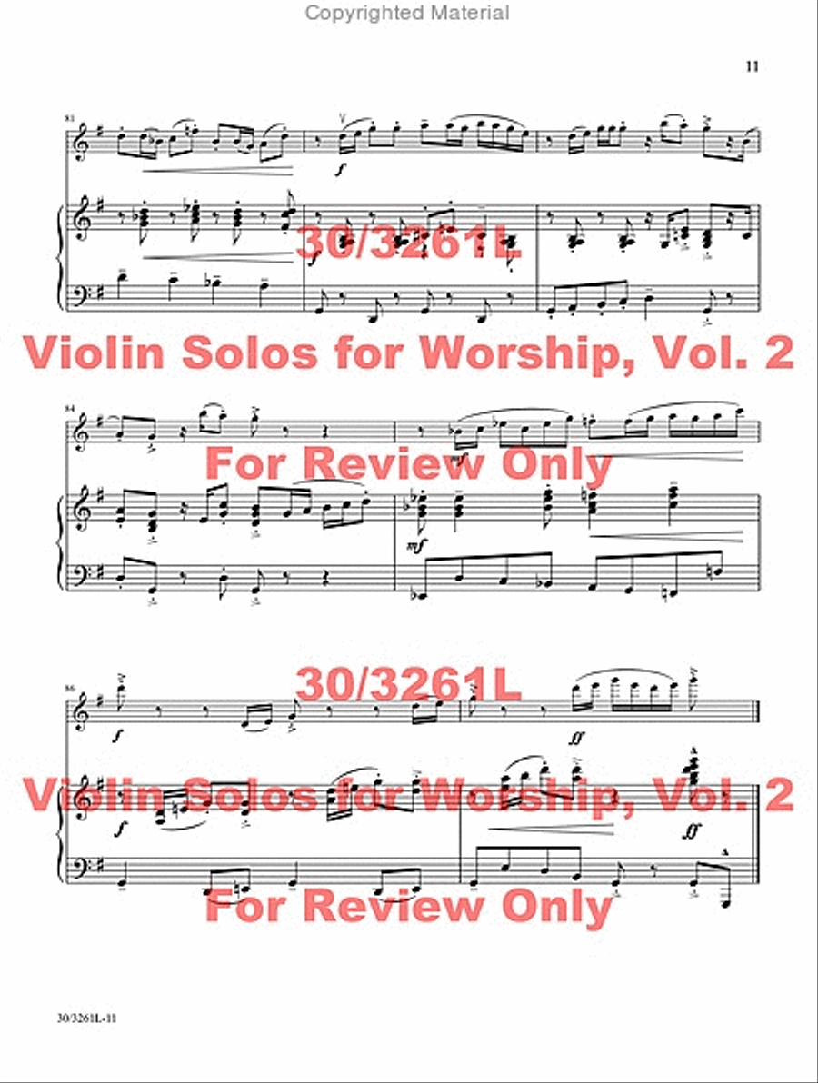 Violin Solos for Worship, Vol. 2 image number null