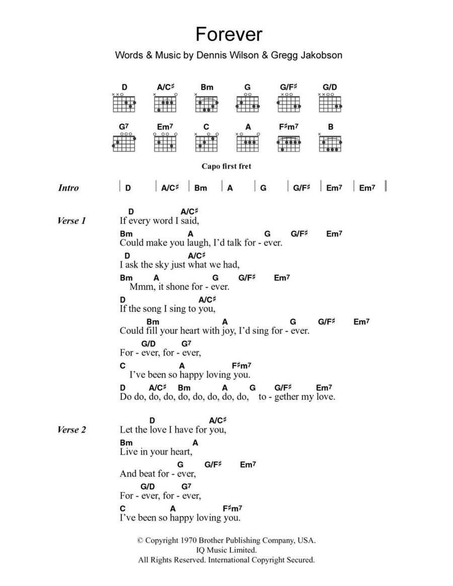 Forever Acoustic Guitar scores gallery preview page 1