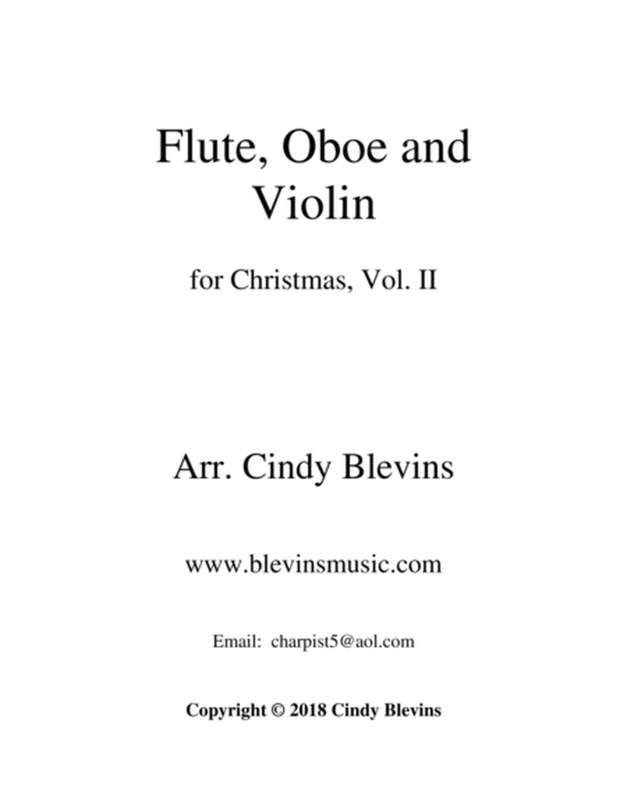 Flute, Oboe and Violin for Christmas, Vol. II image number null