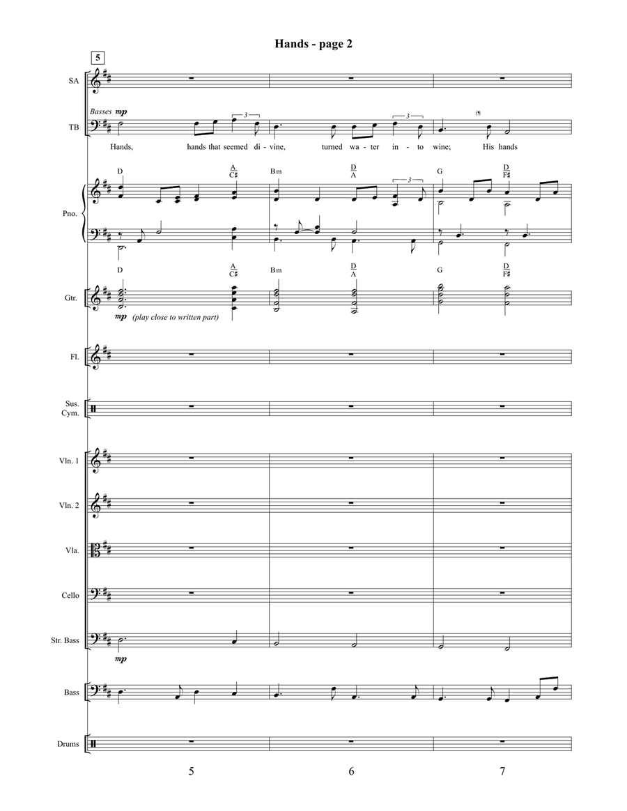 Hands Orchestration 4-Part scores gallery preview page 3
