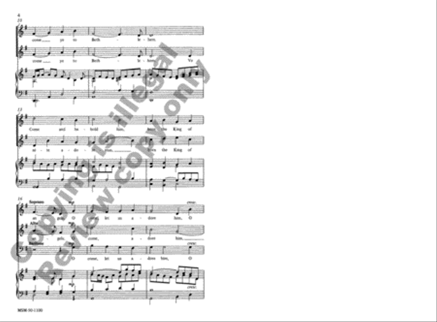 Adeste Fideles 3-Part scores gallery preview page 3