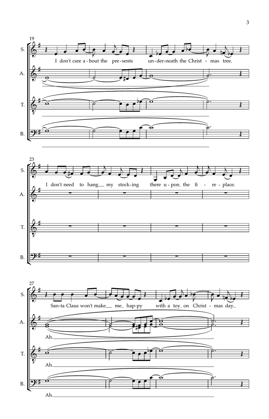 All I Want For Christmas Is You Divisi scores gallery preview page 3