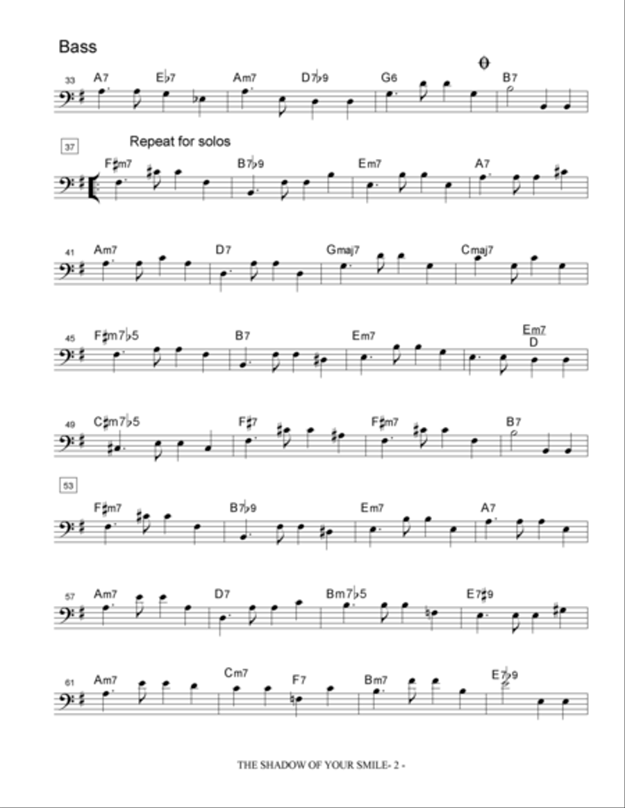 The Shadow Of Your Smile Jazz Ensemble scores gallery preview page 3