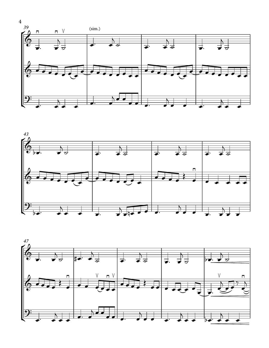 Thinkin' 'bout You String Trio scores gallery preview page 4