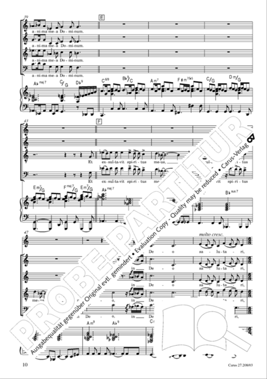 Magnificat 4-Part scores gallery preview page 11