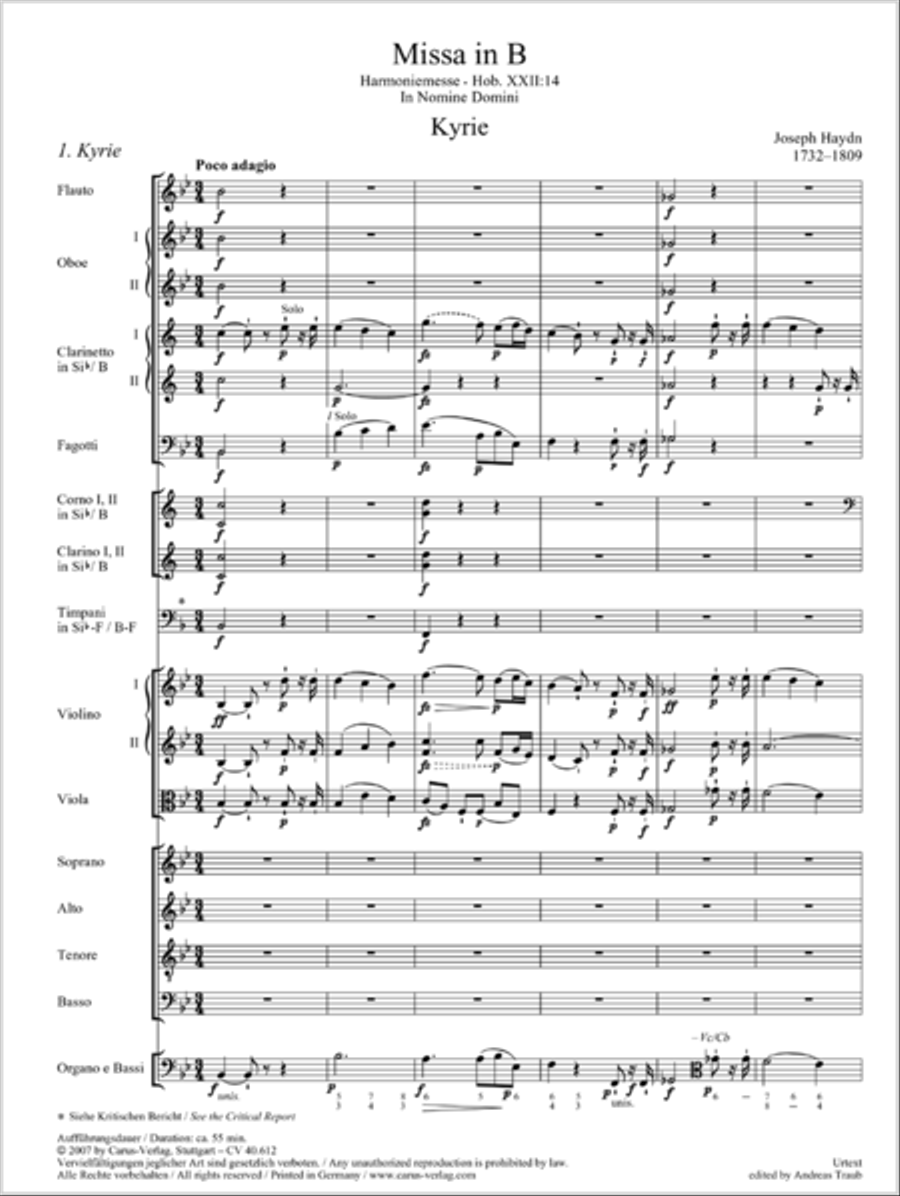 Harmoniemesse in B 4-Part scores gallery preview page 2