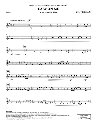 Easy On Me (for Brass Quintet) (arr. Seb Skelly) - Bb Bass T.C.
