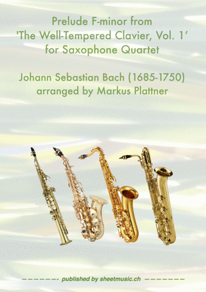 Prelude F-minor for Saxophone Quartet