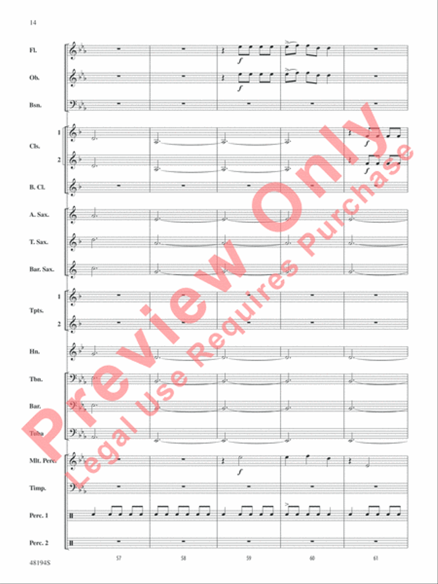 Harry Potter -- Wizards Unite Concert Band scores gallery preview page 15